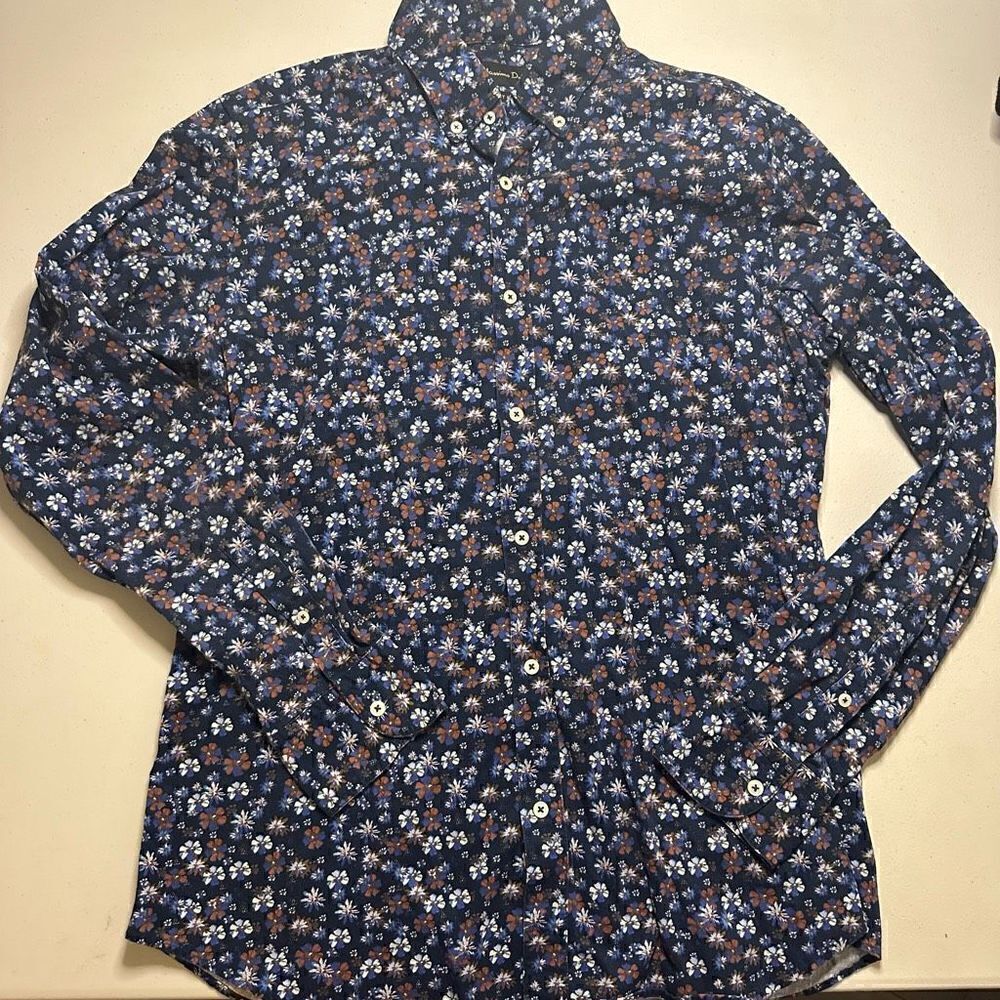 Massimo Dutti floral button up medium